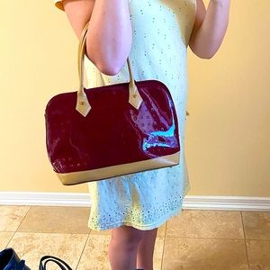 ARCADIA VINTAGE RED LEATHER BAG